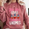 This Girl Loves Books And Gnomes Gardener Dwarf Garden Gnome Comfort Colors Sweatshirt Orchid This Girl Loves Books And Gnomes Gardener Dwarf Garden Gnome Comfort Colors Sweatshirt Orchid
