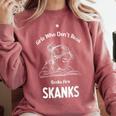 Girls Who Don't Read Book Are Skanks Design Comfort Colors Sweatshirt Orchid