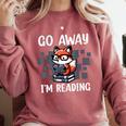 Go Away I'm Reading Book Reader Cute Fox Librarians Comfort Colors Sweatshirt Orchid Go Away I'm Reading Book Reader Cute Fox Librarians Comfort Colors Sweatshirt Orchid