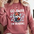 Go Away I'm Reading Book Reader Cute Fox Loves Books Comfort Colors Sweatshirt Orchid Go Away I'm Reading Book Reader Cute Fox Loves Books Comfort Colors Sweatshirt Orchid