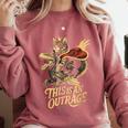 Goddammit Donut Book Lover For Men Woman Comfort Colors Sweatshirt Orchid