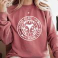 Good Girl Book Club Dark Romance Reader Morally Grey Comfort Colors Sweatshirt Orchid