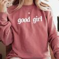 Good Girl Book Club Smut Book Reader Romance Spicy Book Comfort Colors Sweatshirt Orchid