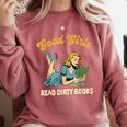Good That Girls Read Dirty Books Smut Reader Book Romance Comfort Colors Sweatshirt Orchid Good That Girls Read Dirty Books Smut Reader Book Romance Comfort Colors Sweatshirt Orchid