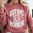 Gothic Classic Horror Thriller Book Movie Film Halloween Comfort Colors Sweatshirt Orchid