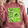 Green Comic Book Green Graphic Comfort Colors Sweatshirt Orchid Green Comic Book Green Graphic Comfort Colors Sweatshirt Orchid