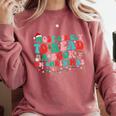 Groovy Christmas Most Likely To Read A Book On Christmas Comfort Colors Sweatshirt Orchid Groovy Christmas Most Likely To Read A Book On Christmas Comfort Colors Sweatshirt Orchid