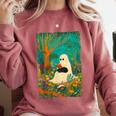 Groovy Ghost Reading Book Cat Halloween Ghost Teacher Comfort Colors Sweatshirt Orchid Groovy Ghost Reading Book Cat Halloween Ghost Teacher Comfort Colors Sweatshirt Orchid