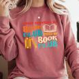 What Happens In Book Club Stays In Book Club Retro Comfort Colors Sweatshirt Orchid