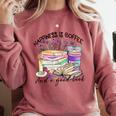 Happiness Is Coffee And a Good Book Women Love Reading Book Comfort Colors Sweatshirt Orchid Happiness Is Coffee And a Good Book Women Love Reading Book Comfort Colors Sweatshirt Orchid