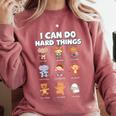I Can Do Hard Things Children's Book Characters Comfort Colors Sweatshirt Orchid