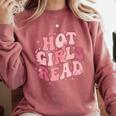 Hot Girls Read Cute Book Lover Reading Club Comfort Colors Sweatshirt Orchid Hot Girls Read Cute Book Lover Reading Club Comfort Colors Sweatshirt Orchid