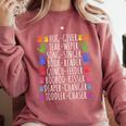 Hug Giver Book Reader Diaper Changer Daycare Teacher Comfort Colors Sweatshirt Orchid