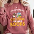 Iced Coffee And Spicy Books Iced Coffee Lover Cold Brew Comfort Colors Sweatshirt Orchid Iced Coffee And Spicy Books Iced Coffee Lover Cold Brew Comfort Colors Sweatshirt Orchid