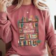 I'm With The Banned Books Reading Comfort Colors Sweatshirt Orchid I'm With The Banned Books Reading Comfort Colors Sweatshirt Orchid