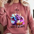 I'm A Book Dragon Not A Worm Comfort Colors Sweatshirt Orchid