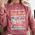 I'm a Book Nerd Bookworm Comfort Colors Sweatshirt Orchid