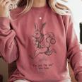 I'm Late I'm Late Rabbit From Alice Wonderland Book Comfort Colors Sweatshirt Orchid I'm Late I'm Late Rabbit From Alice Wonderland Book Comfort Colors Sweatshirt Orchid