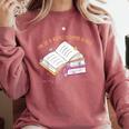 I'm In A Really Good Place In My Book Not Mentally Comfort Colors Sweatshirt Orchid I'm In A Really Good Place In My Book Not Mentally Comfort Colors Sweatshirt Orchid