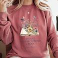 I Should Infinitely Prefer A Book Jane Austen Fan Woman Girl Comfort Colors Sweatshirt Orchid
