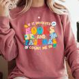 If It Involves Books And Pajamas Count Me In Reading Comfort Colors Sweatshirt Orchid