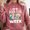 It's Book Fair Week Comfort Colors Sweatshirt Orchid
