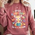 It's a Good Day To Read a Book Cute Giraffe Comfort Colors Sweatshirt Orchid It's a Good Day To Read a Book Cute Giraffe Comfort Colors Sweatshirt Orchid