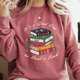It's a Good Day To Read a Book Floral Stack Tee Comfort Colors Sweatshirt Orchid It's a Good Day To Read a Book Floral Stack Tee Comfort Colors Sweatshirt Orchid