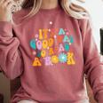 It’s A Good Day To Read A Book Reading Bookworm Reader Comfort Colors Sweatshirt Orchid