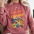 I'Ve Got Issues Comic Book Collecting Comfort Colors Sweatshirt Orchid