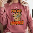 I'Ve Got Issues Comic Collector Comic Books Hobby Comfort Colors Sweatshirt Orchid