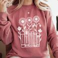 Jane Austen Books Comfort Colors Sweatshirt Orchid