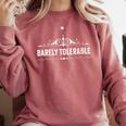 Jane Austens Hardly Bearable Book Quote Comfort Colors Sweatshirt Orchid