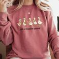 Just a Bookish Goose Cute Reading Geese For Book Fanatics Comfort Colors Sweatshirt Orchid Just a Bookish Goose Cute Reading Geese For Book Fanatics Comfort Colors Sweatshirt Orchid