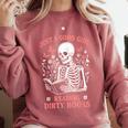 Just A Good Girl Reading Dirty Books Dark Romance Comfort Colors Sweatshirt Orchid Just A Good Girl Reading Dirty Books Dark Romance Comfort Colors Sweatshirt Orchid