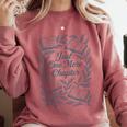 Just One More Chapter Blue Book Lover Reading Quote Comfort Colors Sweatshirt Orchid