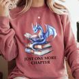 Just One More Chapter Book Dragon Reading Book Lover Bookish Comfort Colors Sweatshirt Orchid Just One More Chapter Book Dragon Reading Book Lover Bookish Comfort Colors Sweatshirt Orchid