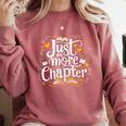 Just One More Chapter Bookish Book Reading Lover Heart Comfort Colors Sweatshirt Orchid Just One More Chapter Bookish Book Reading Lover Heart Comfort Colors Sweatshirt Orchid