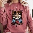 Just One More Chapter Cat Reading Books Coffee Lovers Premium Tri-Blend Comfort Colors Sweatshirt Orchid Just One More Chapter Cat Reading Books Coffee Lovers Premium Tri-Blend Comfort Colors Sweatshirt Orchid