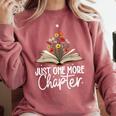Just One More Chapter Floral Book Reading Girl Bookworm Comfort Colors Sweatshirt Orchid Just One More Chapter Floral Book Reading Girl Bookworm Comfort Colors Sweatshirt Orchid