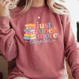 Just One More Chapter Floral Book Reading Teacher Bookworm Comfort Colors Sweatshirt Orchid Just One More Chapter Floral Book Reading Teacher Bookworm Comfort Colors Sweatshirt Orchid