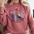 Just One More Chapter Romantasy Book Dragon Bookworm Bookish Comfort Colors Sweatshirt Orchid