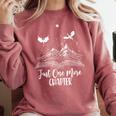 Just One More Chapter Romantasy Dragon Fantasy Romance Book Comfort Colors Sweatshirt Orchid