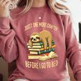 Just One More Chapter Sloth Sleeping On Books Reading Comfort Colors Sweatshirt Orchid Just One More Chapter Sloth Sleeping On Books Reading Comfort Colors Sweatshirt Orchid