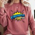 Kindness Is My Superpower Retro Comic Book T-Shirt Comfort Colors Sweatshirt Orchid