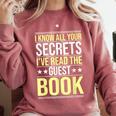 I Know All Your Secrets i Have Read Guest Book Hotel Manager Comfort Colors Sweatshirt Orchid I Know All Your Secrets i Have Read Guest Book Hotel Manager Comfort Colors Sweatshirt Orchid