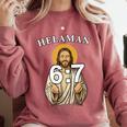 LDS Book Of Mormon Meme Helaman 6 Comfort Colors Sweatshirt Orchid