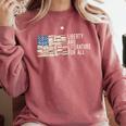 Liberty And Literature For All Reading USA Book Lover Comfort Colors Sweatshirt Orchid