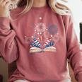 Librarian 4th July Book Lover Bookworm Patriotic Books Comfort Colors Sweatshirt Orchid Librarian 4th July Book Lover Bookworm Patriotic Books Comfort Colors Sweatshirt Orchid