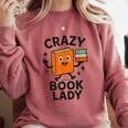 Librarian Book Reader Collector Book Worm For Women Comfort Colors Sweatshirt Orchid